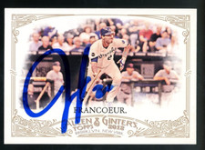 2012 Topps Allen Ginter JEFF FRANCOEUR Signed Card autograph AUTO ROYALS BRAVES