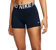 NEW Nike XS Women Pro 3'' Training/Volleyball Shorts, Obsidian Blue AO9977-451