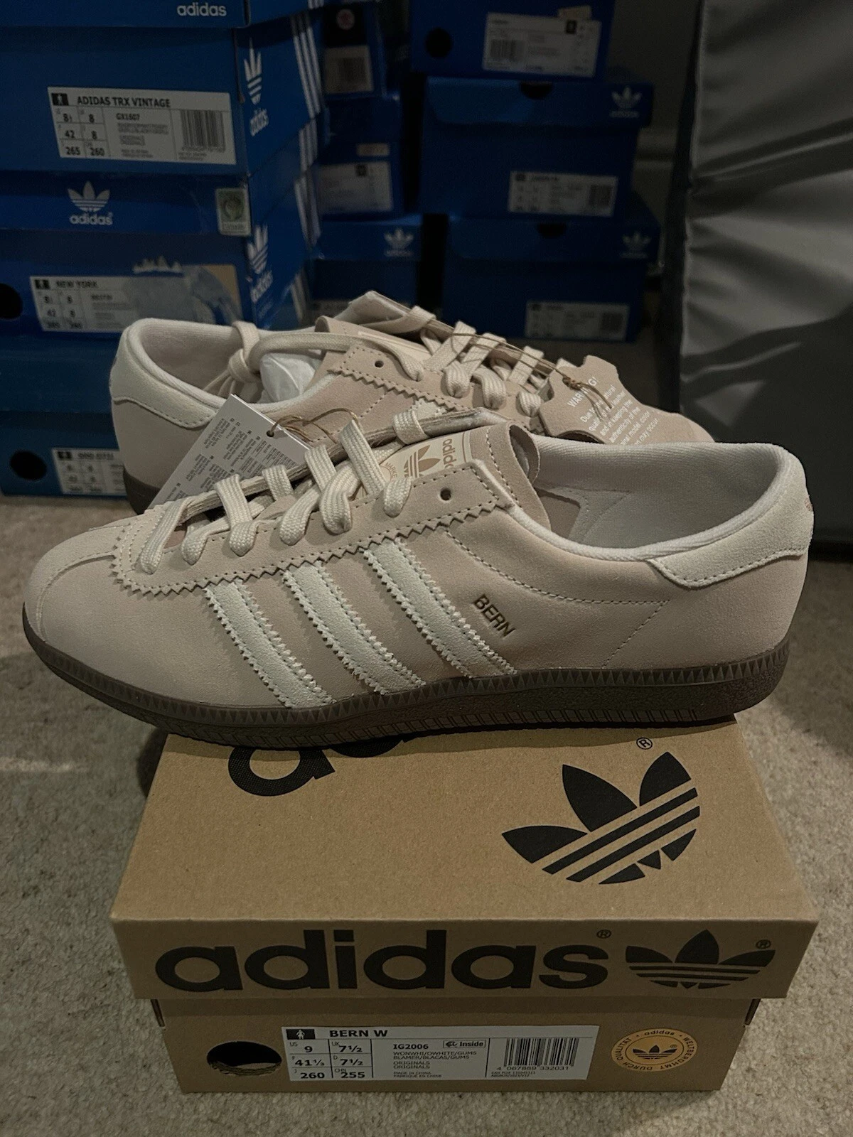 Adidas Bern Wonder bianche. Taglia UK 7 5. Nuovo con etichette. 2024