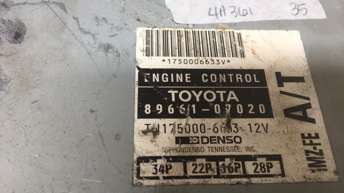 89661-07020 Toyota Avalon 1995 ecu ecm computer | eBay