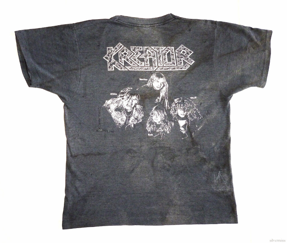 Kreator Vintage T Shirt 1986 Pleasure To Kill Tour 80