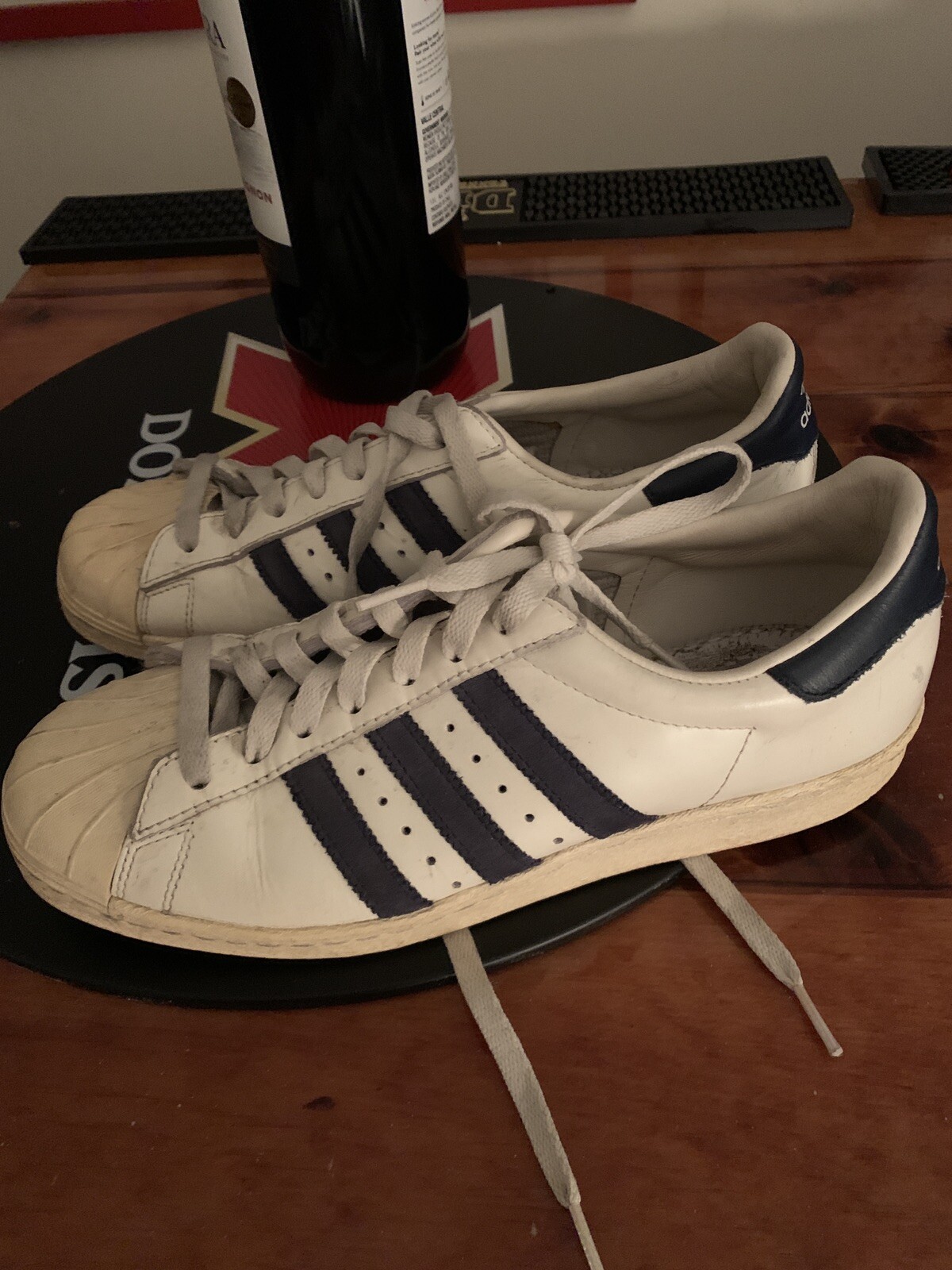 In time copy delivery 2014 ADIDAS SUPERSTAR 80s DLX Sz 9 VINTAGE OFF WHITE Navy Retro Hip Hop B25963 | eBay In time copy delivery 2014 ADIDAS SUPERSTAR 80s DLX Sz 9 VINTAGE OFF WHITE Navy Retro Hip Hop B25963 | eBay