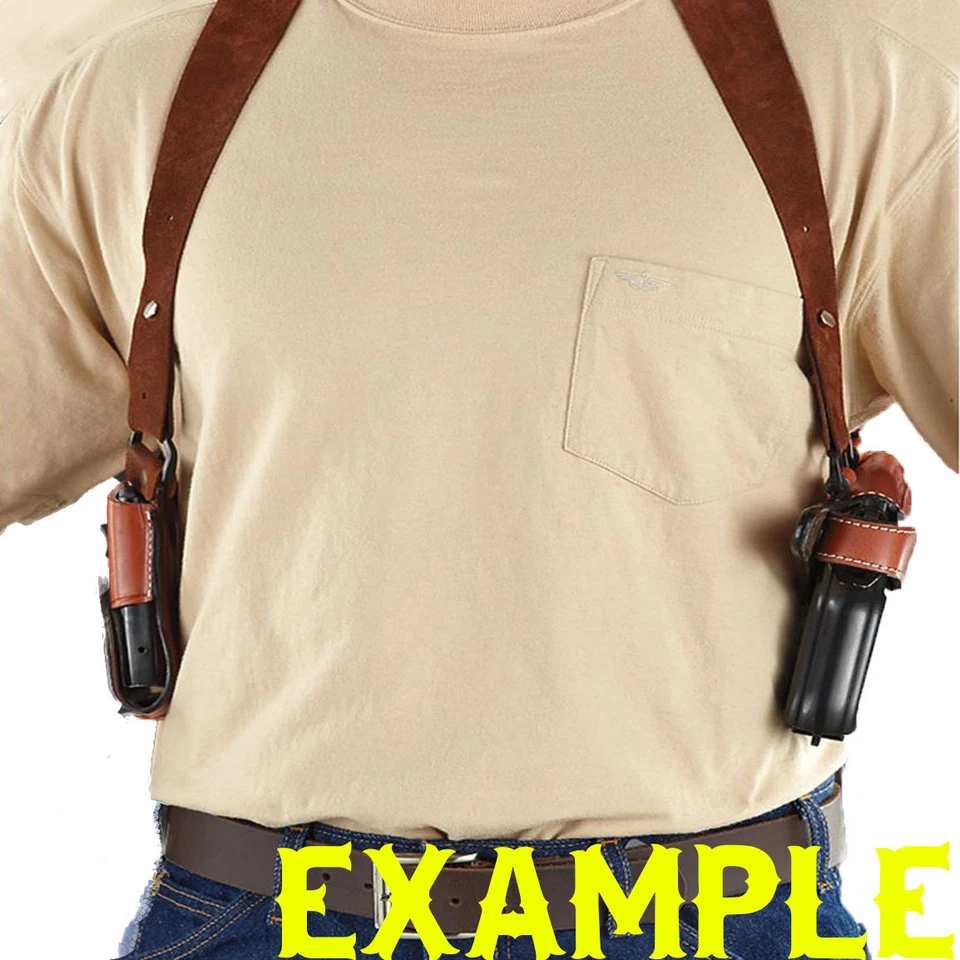 Shoulder Holster with Double Mag Pouch for SPRINGFIELD XD45 4" , MyHolster  - Image 3 of 4