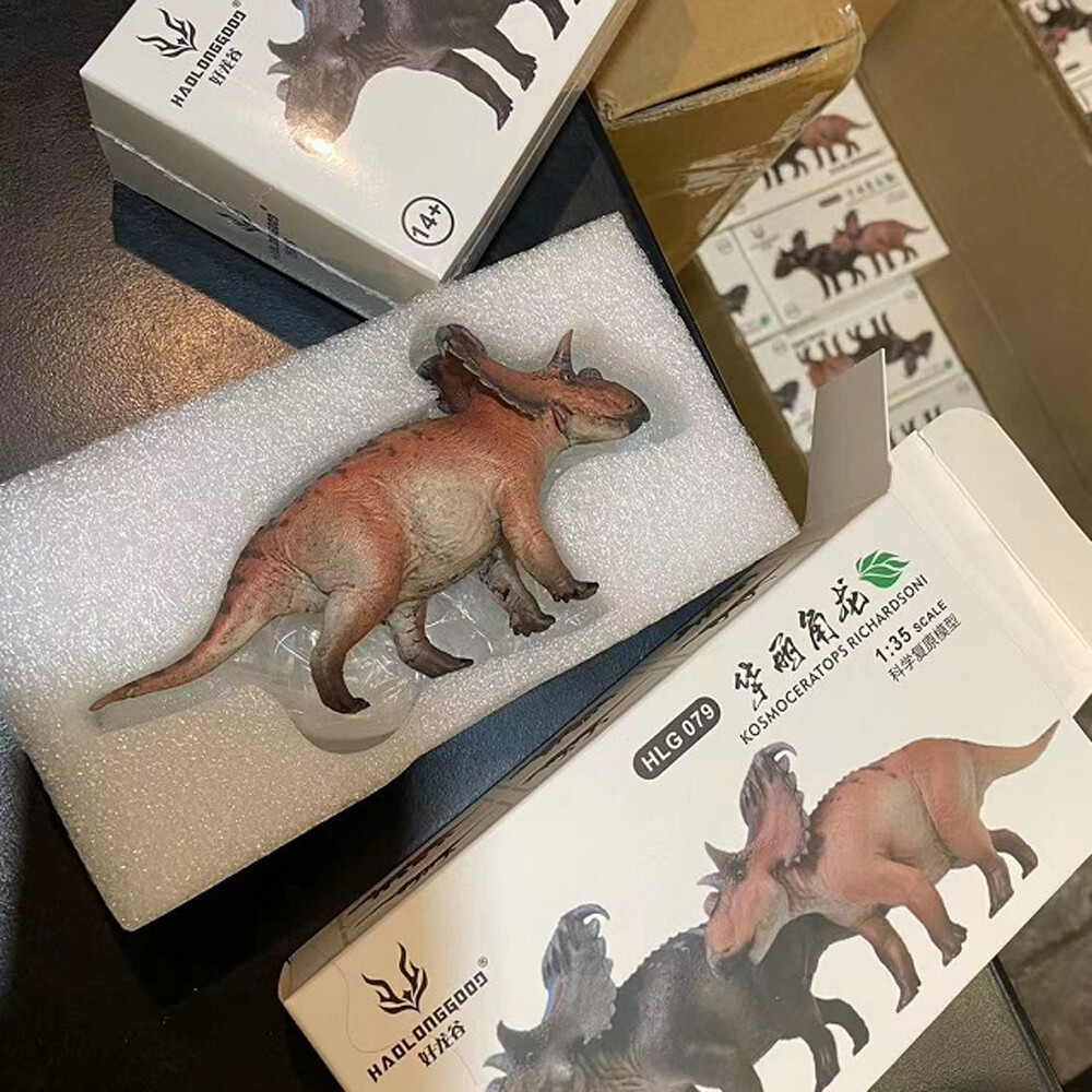 これぞ、Acantholophus 至高の頂！ HAOLONGGOOD Kosmoceratops richardsoni Dinosaur Statue PVC Model B