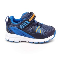 Stride Rite Boy's M2P Journey Sneakers, Navy, 4.5 Wide Toddler