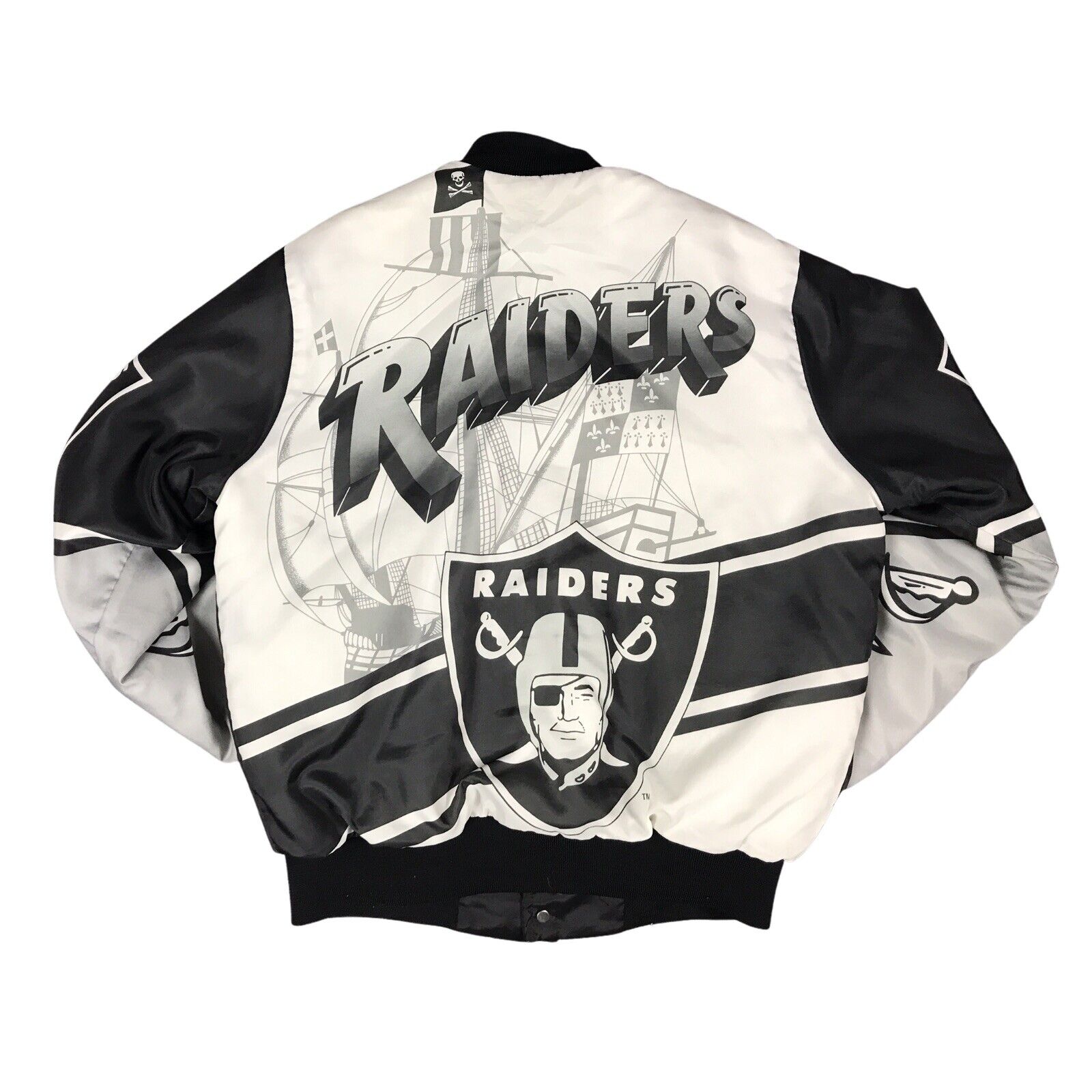 Rare Chalk Line Vintage All Over Print 90s LA Raiders Fanimation Jacket SZ M