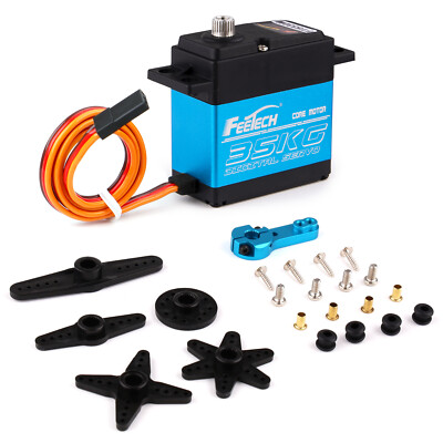 35 kg Digital Servo Vollmetall Getriebe hohes Drehmoment wasserdicht mit 25T Ser