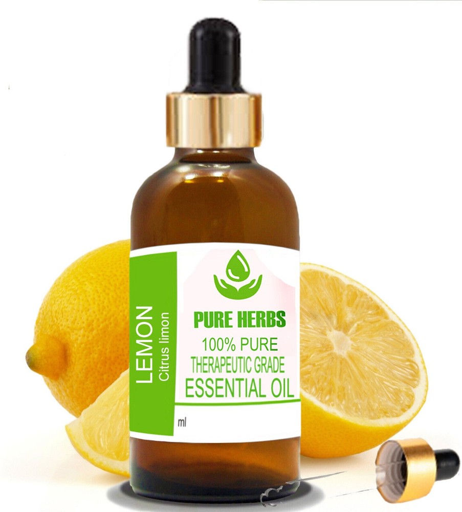 Pure Herbs 100% Natural Lemon Citrus Limon Essential Oil