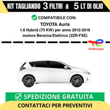 Tagliando per TOYOTA Auris 1.8 Hybrid 73 kw - 5 Lt di TOTAL + 3 Filtri anno 2...