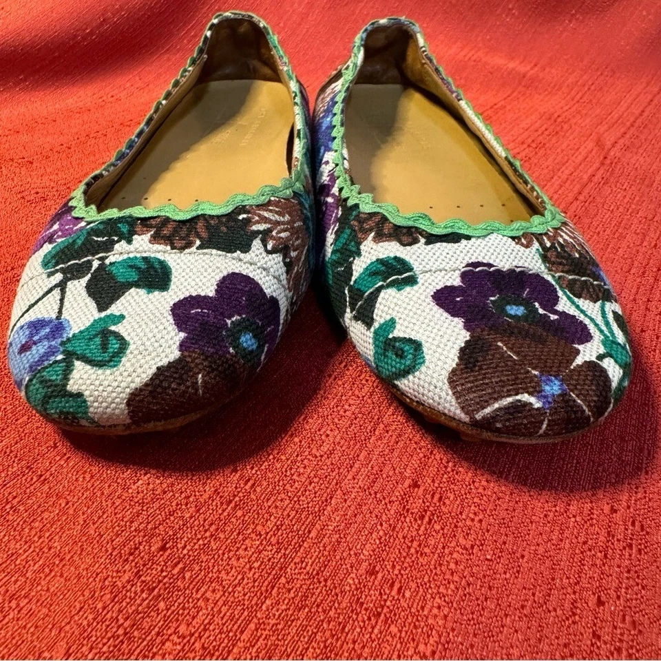 The Original Car Shoe Floral Ballet Flats, Size 7, EUC - Image 2 of 4