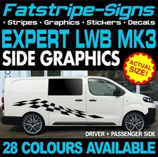 to fit PEUGEOT EXPERT MK3 LWB L2 GRAPHICS STICKERS DECALS STRIPES CAMPER VAN