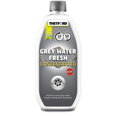 Thetford Abfallgrau Tankreiniger Konzentrat Grau Wasser Frischgeruch Abfluss 800ml