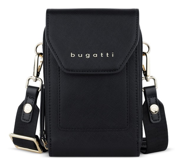 Bugatti Ella Crossover Bag UmhäNgetasche Tasche Black Saffiano Schwarz Neu-image