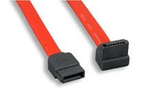 SATA Serial ATA data cable 1M 3Ft 36in 90-degree red