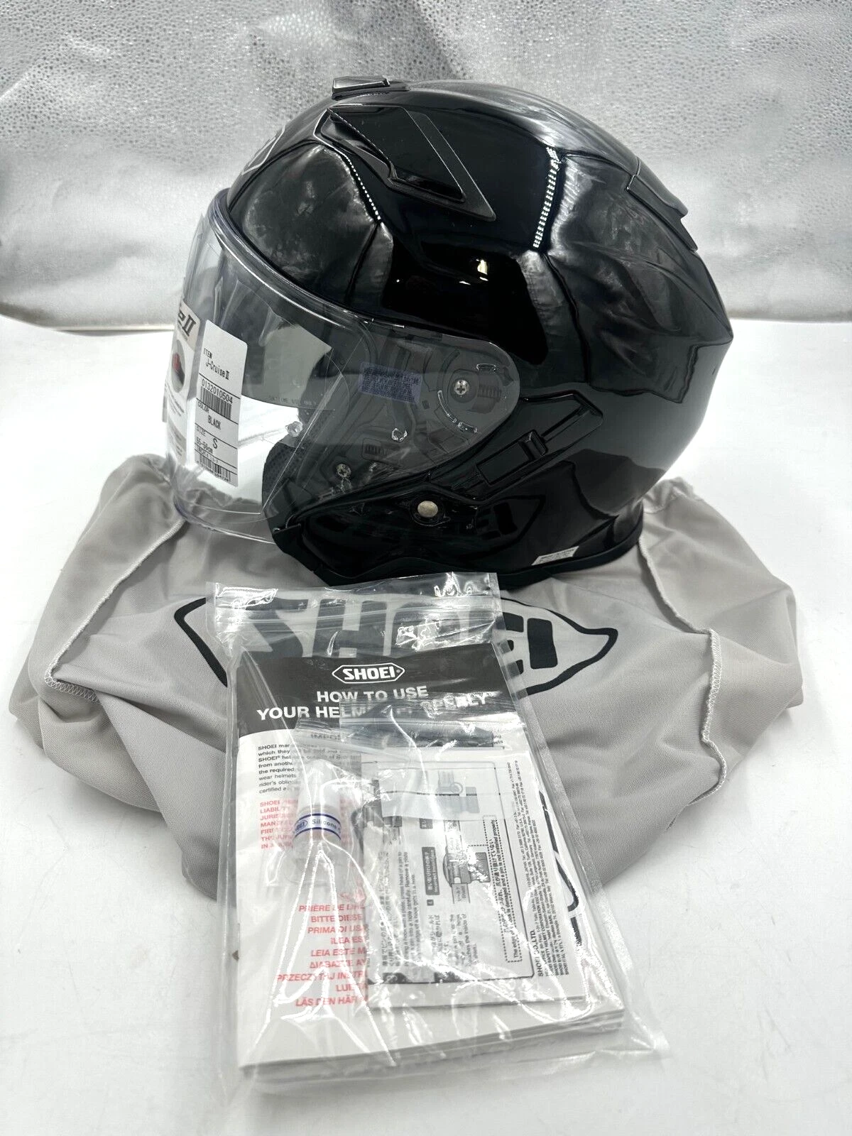 Shoei J-Cruise II Helmet - Gloss Black - Small (0132-0105-04)
