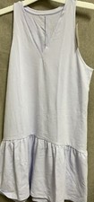 a new day, Womens Ruffle Sleeveless Hem Knit Dress - Light Purple M
