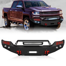Front Bumper With Winch Plate For 2016 2017 2018 Chevy Chevrolet Silverado 1500 Front Bumper With Winch Plate For 2016 2017 2018 Chevy Chevrolet Silverado 1500