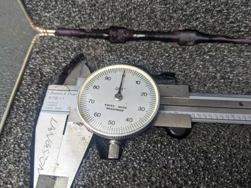 #bk503 Brown & Sharpe 579-1 Dial Caliper 0 - 6" - Silver Swiss Made - Picture 2 of 17