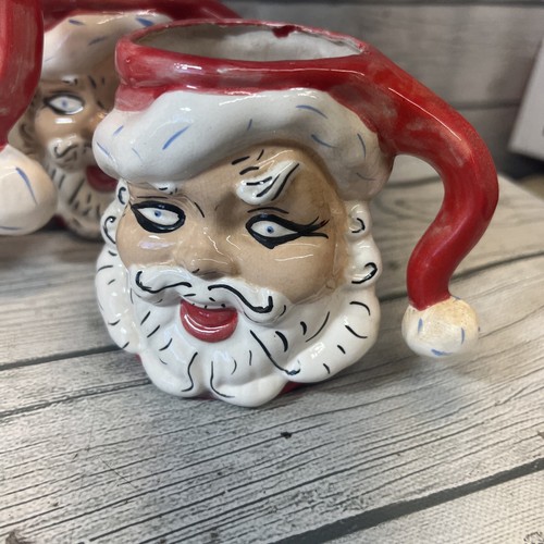 Santa Pitcher & 4 Matching Mugs Cups 1976 & 1977 Handmade Vintage - Picture 11 of 14