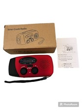NEW Solar Crank Radio Flashlight RA 220, Solar Panel, Phone Charge Off Grid Camp