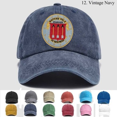 Customized Embroidered Hat Usn Uss Nathan Hale Ssbn-623, Trucker Hat, Gift Idea