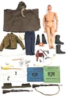1964 GI JOE PATENT PENDING SCAR FLAT BOOT HARD RIFLE 3 DOG TAGS 60's ACCESSORIES