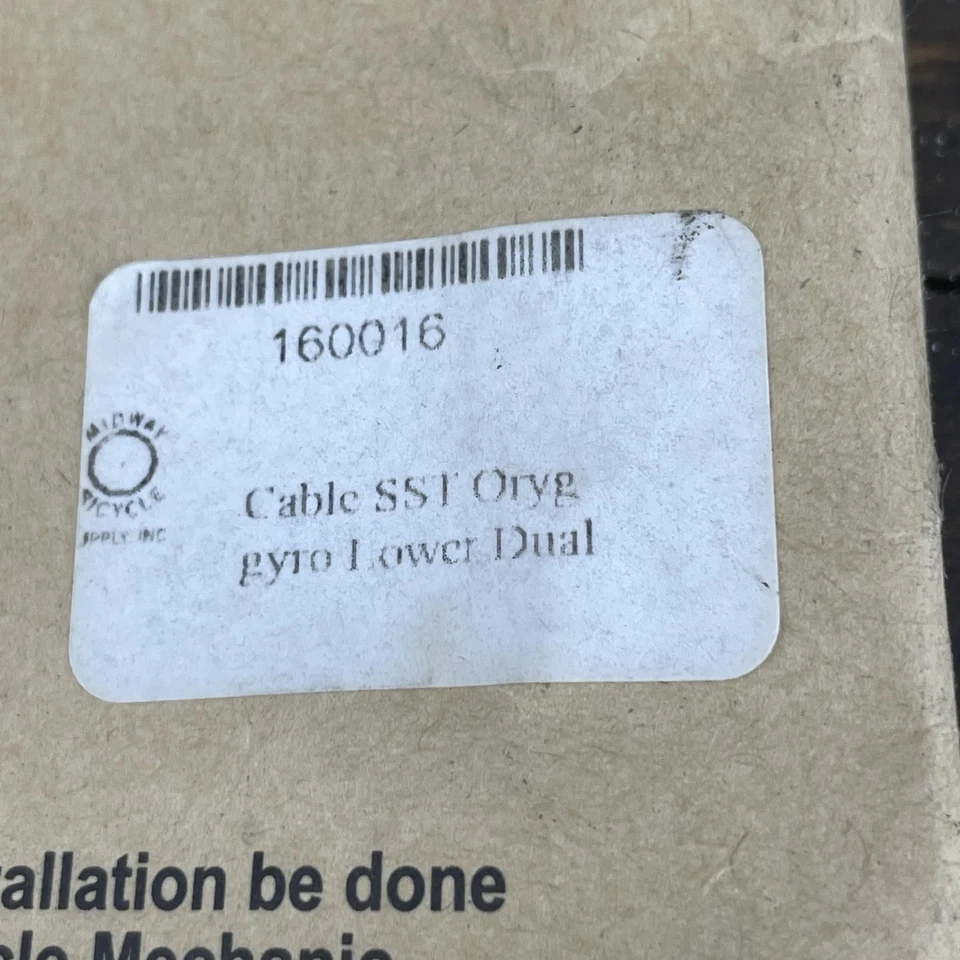 Cable de freno desenredador giroscopio inferior doble SST ORYG bicicleta BMX negro 160016 Pro Foto 3 de 4