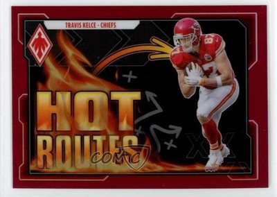 2021 Panini Phoenix Hot Routes Red 119/199 Travis Kelce #HR-5 07te