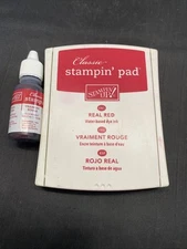 Retired Stampin' Up! Ink Pad and Reinker Real Red