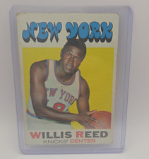 Topps 1971-72 Willis Reed New York Knicks #30 Basketball Trading Card