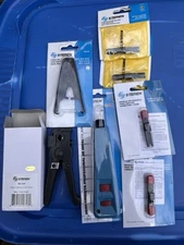 7pc Network Cable Tool Kit - Extra Blades Punch Down Tool Stripper  Steren
