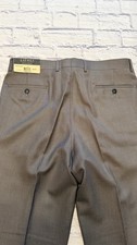 Lauren Ralph Lauren Men  s 34x34 Gray Pleated Polyester Dress Pants, NWT