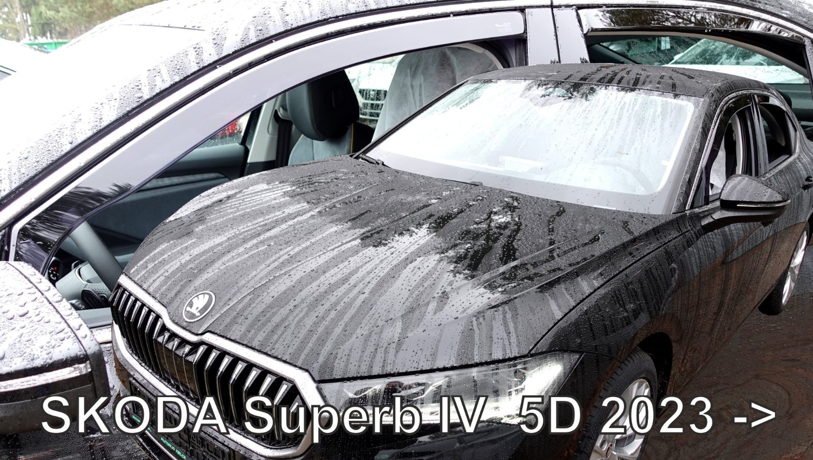 Déflecteurs d'air Skoda Superb 4 depuis 2023 contre la buée et les bruits de vent