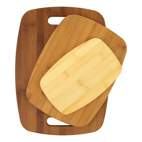 Bamboo Cutting Board 3-Pack, Eco-Friendly Knife-Friendly Boards, 6x9-Inch, 9x...