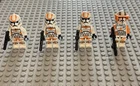 LEGO Star Wars x3 212th Legion Clone Troopers + Commander Cody Minifigures