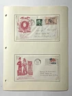 Vintage Lot of 2 First Day Cover Envelopes - Shiloh Stamp  /  USA Flag
