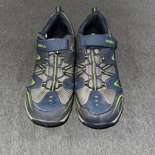 Merrell Boys Trail Chaser Blue/Green Hiking Shoes Sneakers Sz.7W Big Kid