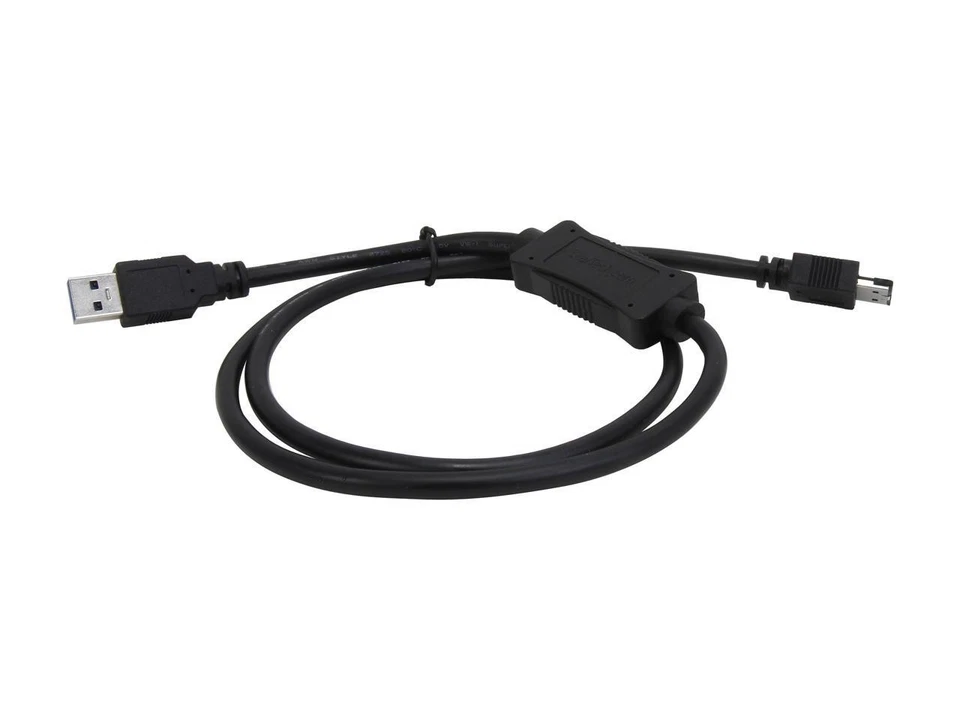 StarTech.com USB3S2ESATA3 Adapter Cable - 3ft eSATA Hard Drive to USB 3.0 - Image 2 of 3