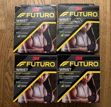Pack of 4 Futuro Sport Wrist Support Adjustable Moderate Support 09033