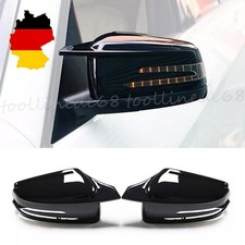 2X M-Stil Glanz Schwarz Spiegelkappen Außenspiegel Für Benz W204 X204 W212 W221