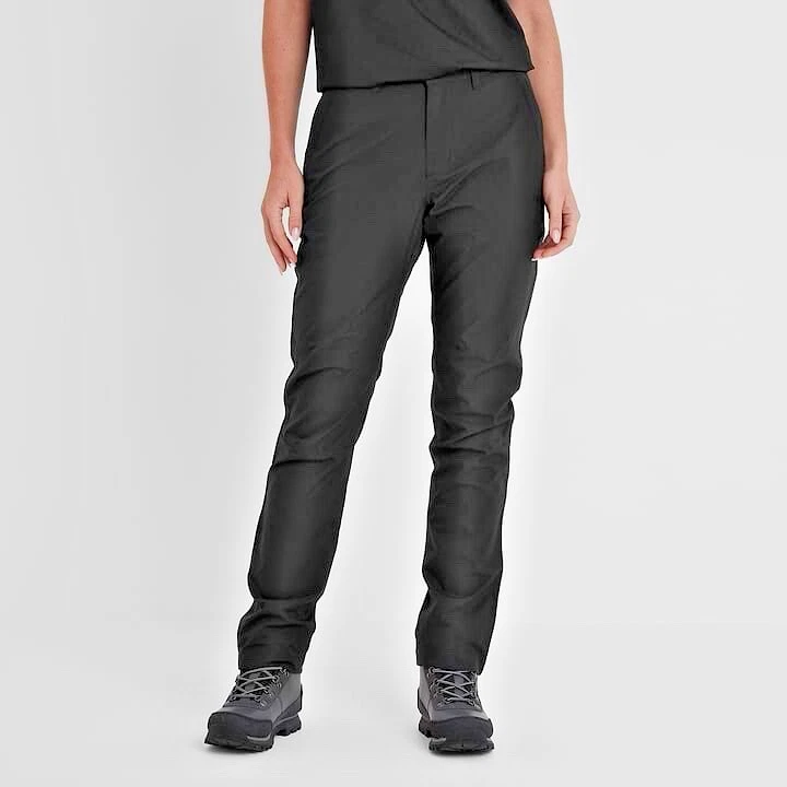 Tog24 Women's Waterproof Trousers Long Black Size 16 S (N)