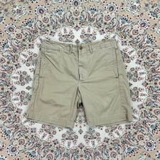 A, Size 30 RRL Double RL Officer Chino Shorts Tan / Right Hand Twill