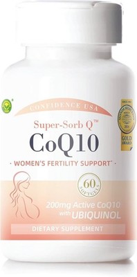 Confidence USA Super-Sorb Q CoQ10 60 Softgels   Ubiquinol with PQQ & Antioxidant