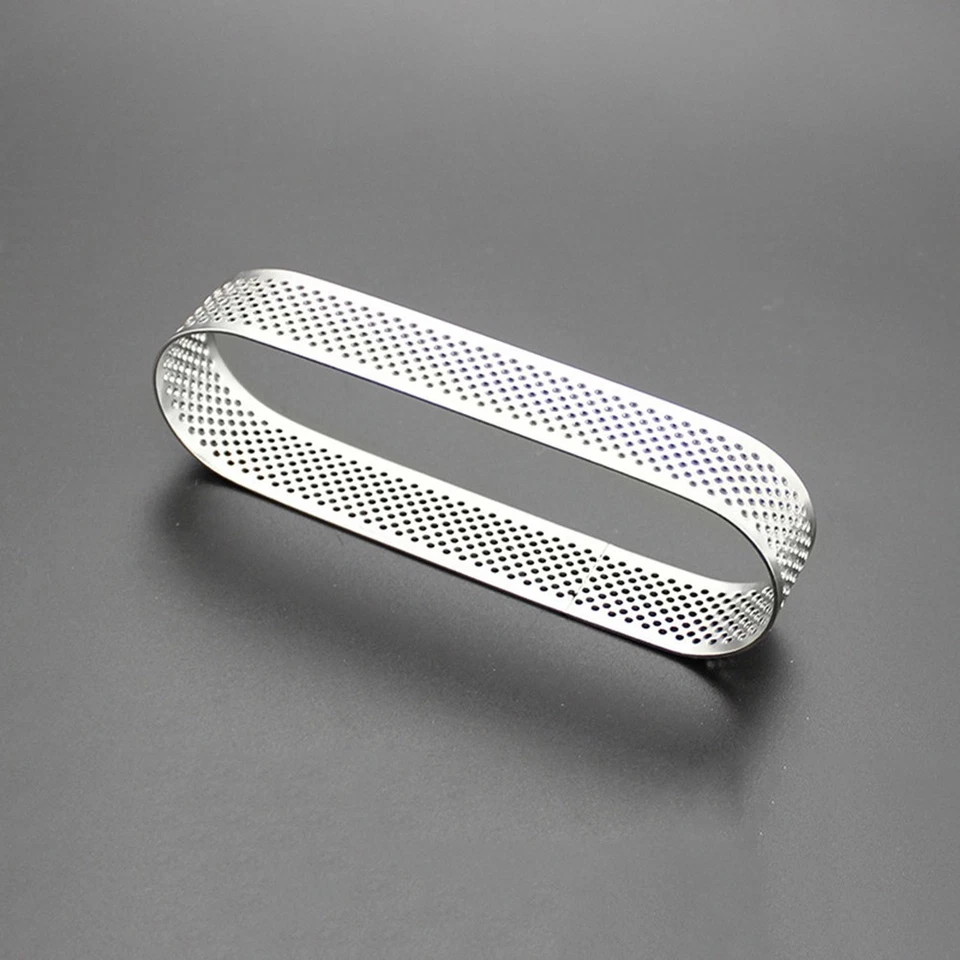 Muffa ovale da 2 pezzi Pratica mousse da dessert in acciaio inossidabile Torta - Immagine 3 di 4