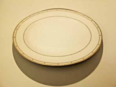 Lenox Kate Spade Pebble Point 13'' serving platter retired 2007-2013