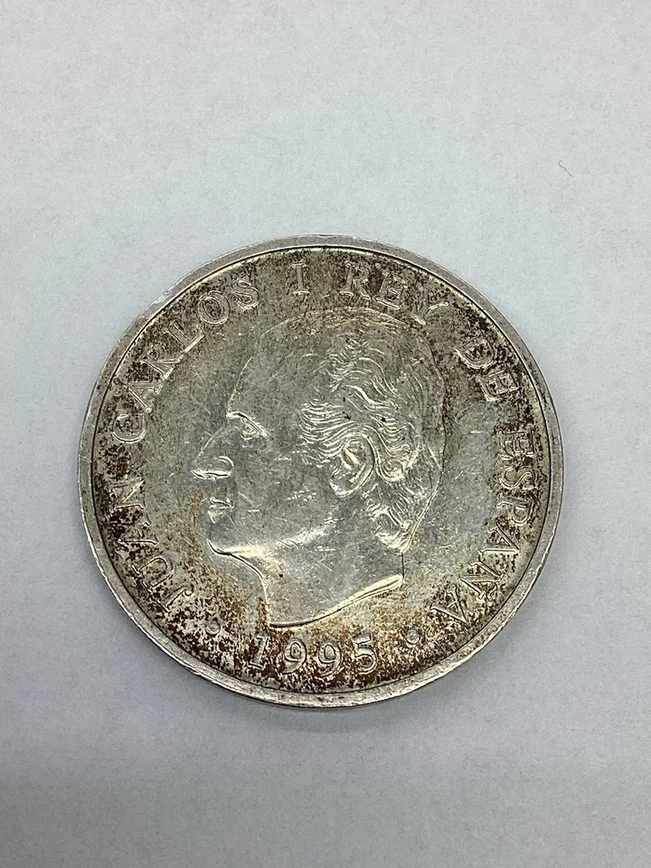 1995 SPAIN JUAN CARLOS I European Union Council Silver 2000 Pesetas Coin - Image 4 of 4