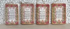 Christmas Ornament Hymn Books x 4 with Song Sheet Music Ornaments x 4.