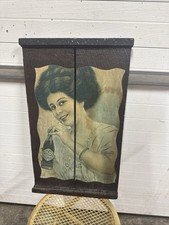 Vintage Wood Raisin GRAPE TRAY Fruit Drying Rack w COCA-COLA Advertisement Art
