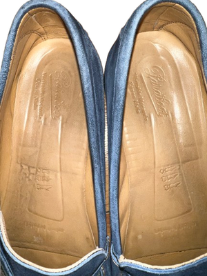 Paraboot Bassens Moccasin Penny Loafer Blue/Green Suede  display picture 3