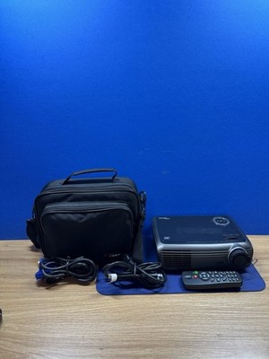 Optoma EP721 DLP Projector Power Cord, Cables, Remote, Case  Tested And Working